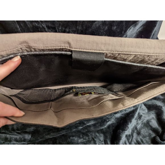 Leather Messenger Bag Brooklyn NY 14 Street Union Square Hand Printed Image - Picture 6 of 14